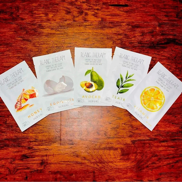 Bundle of 5 sheet face masks - Blanc Therapy - Picture 1 of 3